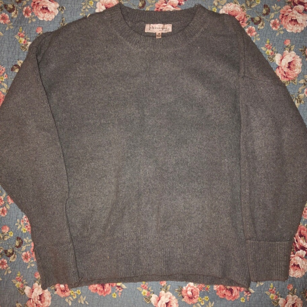 Philosophy Gray Sweater